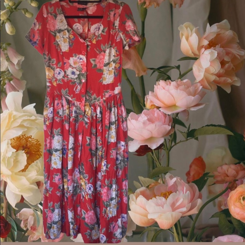 Cottagecore floral dress